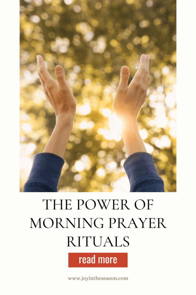 Woman reaching towards sky in prayer