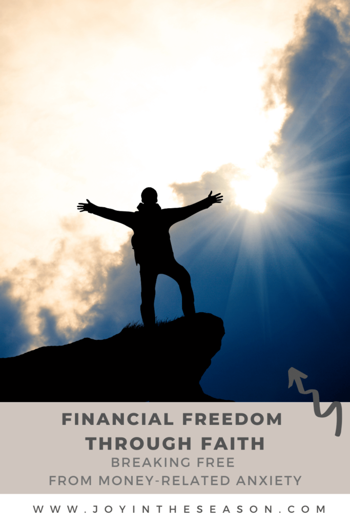 Man on Cliff with Dark Clouds Celebrating Freedom